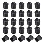 uxcell Silicone BNC Anti-Dust Stopper Cap Cover for Female Jack Black 20pcs