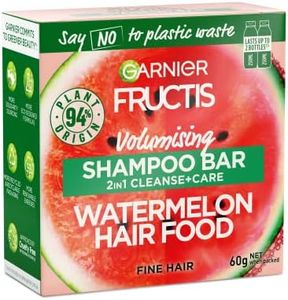 Garnier Fructis, Solid Shampoo, Cleansing And Plumping, Watermelon Hair Food 2in1 Shampoo Bar, 60g