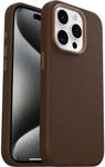 OtterBox Symmetry Series Cactus Leather MagSafe Case for iPhone 15 Pro, Shockproof, Drop Proof, Protective Thin Case, 3X Tested to Military Standard, Brown