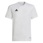 adidas Unisex Kids Entrada 22 Tee, White, 13-14 Years