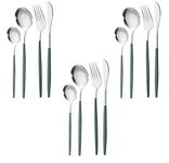 Rustic Flatware Set For 12