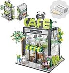 Vocrev Coffee House Building Sets for Adult, Idea Friends Home Building Blocks, Great Gift Idea for Boys and Girls, Kids, Adults(587 PCS, Sets with Led Light)