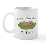 CafePress Proud Grandma of Twins Mug 11 oz (325 ml) Ceramic Coffee Mug