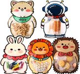 Chocozone Plastic Pack Of 50 Animal Theme Guddy Bags Party Favor Bags Cookie Bags Birthday Party Return Gift Bags Goody Bags For Return Gifts For Kids(16 * 20Cm) (50 Animals), Multicolor