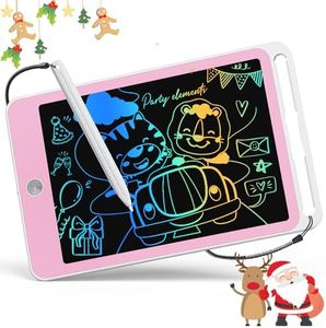 ORSEN LCD Tablette Dessin Enfant 8.5 Pouces Ardoise Magique Enfants Jouets,Garçons&Filles de Plus de 3-8 Ans Jouets éducatifs Ardoise Magique Dessin(Blanc Rose)