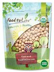 Organic Garbanzo Beans, 5 Pounds – Dried Chickpeas, Non-GMO, Kosher, Raw, Sproutable, Bulk