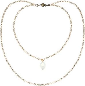 Katia Designs Crystal Quartz Layering Chain - Gold
