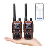 BAOFENG GT-5R Mini Dual Band Handheld Ham Radio, Wireless APP Programming, Dual PTT, USB-C Charging, 999CH, Pocket Walkie Talkie for Outdoor, Emergency, Backup [2Packs]