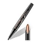 Tattoo Eyebrow Pen with Fork Tip Long-lasting Waterproof Microblading and Smudgeproof Eyebrow Pen for Naturally Defined Eyebrows(Brown)