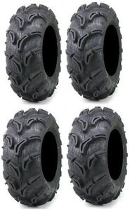 Full set of Maxxis Zilla 27x9-12 and 27x11-12 ATV Mud Tires (4)