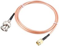 uxcell RG316 Coaxial Cable with BNC Male to SMA Male Connectors 50 Ohm 3 ft