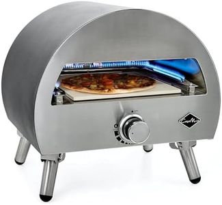 Casa Mia Bravo - 12 Inch Outdoor Gas Pizza Oven - Quick Heating, Portable, Stainless Steel Construction - 3 Year Guarantee