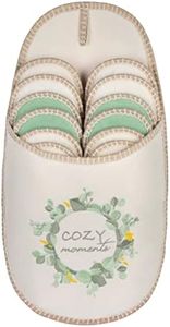 ONVAYA® Lot de 6 paires de pantoufles en ABS - Cozy Moments - Semelle antidérapante - Chaussons en feutre - Pointure 36-45, Cozy Moments, 36/45 EU