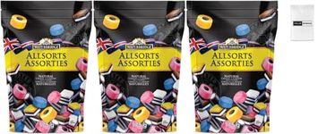 Value Bundle: Waterbridge Candy - ALLSORTS Liquorice Candies - All Sorts Black Licorice Candies - Licorice Candy Mix - Bonbon - Snacks & Candies For Adults and Kids - Custom Value Bundle Package of 3 (Allsorts)