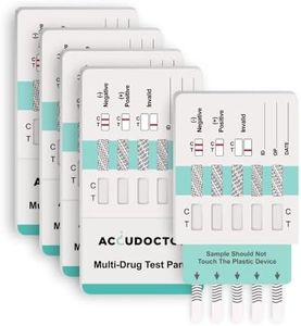 5 Test Multidrogas Accudoctor detección 10 drogas en Orina THC Cannabis Marihuana Cocaína Metanfetamina MDMA Anfetamina drug test rápida Tiras Drogotest cocaina kit de prueba de drogas test de drogas