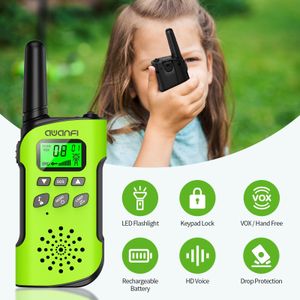 AWANFI Kids Rechargeable Walkie Talkies – Long Range, 2-Pack