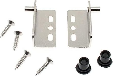 OZXNO 1Set Pivot Hinges with Bushing Pivot Hinges Concealed Hinges with Screws for Wood Door/Furniture Cabinet/Drawer ect[Silver]