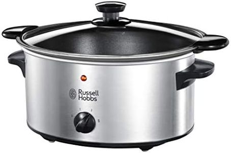 Russell Hobbs Mijoteur Electrique [Facile et Pratique] Compact@Home (3,5 L, 4/5 personnes, Cuve en ceramique amovible, Cuisson réglable, Base en inox, Maintien au chaud, Pieds antidérapants) 22740-56