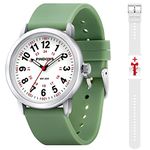 PINIDOUS Women Watch for Nurse Medical Professionals,Ladies Men Watch,Silicone Band(Gift Different Color Band),Luminous Easy Read Dial Water Resistant Watch with Second Hand Quartz Analog Watches,