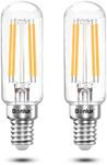 Bonlux 4W LED Cooker Hood Light Bulbs E14 Warm White 2700K 40W Incandescent Replacement T26 Tubular Filament Bulb SES LED Appliance Lamp for Fridge Freezer/Microwave/Cooker Hood (2-Pack, Non-dimmable)