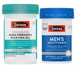 Swisse Men's Health Combo - Mens Multivitamin (30 tablets) & Fish Oil (40 tablets)