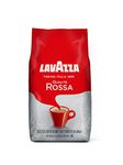 Lavazza Qualita Rossa - 6 x 1 kg Bags of Espresso Beans - Authentic Italian, Blended and Roasted in Italy, Chocolate Flavour, Full Body and Intense Aromas