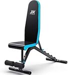 JX FITNESS Adjustable Weight Bench Incline Decline Flat Workout Bench 90 Degree Upright Home Training Sit up Gym Bench