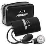 Primacare DS-9193 Classic Series Large Adult Size Professional Blood Pressure Kit with Aneroid Sphygmomanometer, Latex Free Inflation System BP Kit with Nylon Cuff