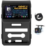Eonon Real Android 14 Radio for 2009-2014 Ford F150 Car Stereo, 4GB+64GB, Android Auto & CarPlay, 9 Inch Ford F150 Headunit, DSP, Bluetotth 5.4, Backup Camera Included, SWC, FDF1X7A(Upgraded FDF1X7)