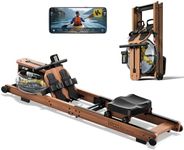 YPOO Rowing Machines, Magnetic Rowing Machines for Home Gym, 16 Levels Resistance Rowing Machine Foldable Quiet with Dual Slide Rail, 350lb Folding Rowing Machine with LCD Display Seat Cushion & App