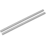 uxcell Round Steel Rod, 6mm HSS Lathe Bar Stock Tool 150mm Long, for Shaft Gear Drill Lathes Boring Machine Turning Miniature Axle, Cylindrical Pin DIY Craft Tool, 2pcs