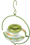 Nature's Way Bird Products Decorative Glass Top-Fill Hummingbird Feeder - Gardenia Bouquet (DTHF2)