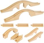 JarThenaAMCS 8 Pieces Wood Train Tr