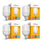 wipro Garnet 50W B22D Led High Wattage Bulb Pack Of 4 (Coolwhite)