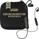 ISOtunes Sport ADVANCE BT 2.0 Electronic Ear Protection for Shooting with Bluetooth 5.4, 8x Amplification, High Fidelity Audio, 26 NRR Earplugs, IP67 Dust and Water Proof, Military Spec, 24 Hr Battery