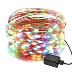 EShing 66ft 200LEDs String Lights, Plug-in Waterproof Decorative Fairy Lights, Firefly Lights with UL Power Adapter for Home Bedroom Party Wedding Garden Indoor Outdoor Decorations (Multicolor)