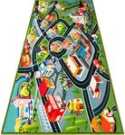 Kids Carpet Playmat Rug - Fun Carpet City Map for Hot Wheels Track Racing and Toys - Floor Mats for Cars for Toddler Boys -Bedroom, Playroom, Living Room Game Play Mat for Little Children - 60" x 32"