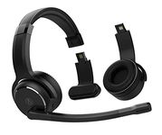 Rand McNally ClearDryve 210 Premium 2-in-1 Wireless Headset for Clear Calls with Noise Cancellation, Long Battery Life, All-Day Comfort, Black