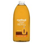 Method Wood Floor Cleaner Refill, Moisturising Oil, Surface Spray, Gently Cleans and Shines, Almond Natural Scent, Pack of 1, 2L