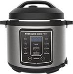 Drew&Cole Pressure King Pro 14-in-1 Digital Pressure Cooker – 4.8L Capacity – Improved Design - Enhanced Non-Stick Coating – Oven & Dishwasher Safe - Great for Easy Family Meals - Charcoal Grey