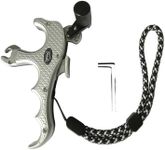 JIANZD Archery Release 4 Finger Aluminum Alloy Thumb Trigger Release for Compound Bow