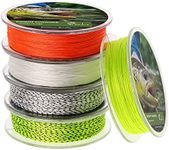 Fly Line Backing 20LB 30LB 100 Yds for Trout Fishing - White, Set of 2