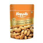 Happilo Natural Popular Californian Almonds 400g, High in Fiber & Boost Immunity, Real Dry Fruit Nuts, Gluten Free & Zero Cholesterol