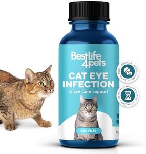 Cat Eye Infection & Eye Care Support - Holistic Vision Support for Cats & Kittens, Soothes Eye Infections, Conjunctivitis, Swelling, and Eye Discharge - Easy to Use - 400 Odorless, Tasteless Pills