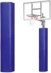 MegaGreen Blue Basketball Pole Pad 72" Tall and 2" Thick Fits 6x6 Inch Pole All-Weather Durable UV-Resistant Waterproof Square Basketball Pole Padding for Player Protection and Safety