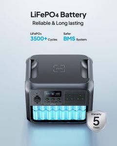 BLUETTI AC180 Portable Power Station – 1800W Backup Battery Generator