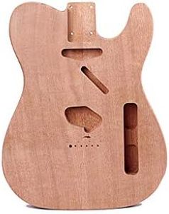 Alnicov Unfinished Electric Guitar Body for Fender Telecaster TL Guitar DIY Accessory Mahogany Wood