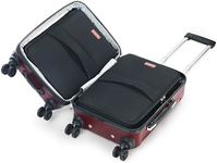 OenoTourer Wine Suitcase for 6 Bottles - Insulated Wine Bottle Holder for Travel and Airplane with Removable Wine Carrier Bag Inserts, Protects From up to 6 Feet, Burgundy, Wine Carrier Luggage for