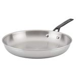 KitchenAid 30007 5-Ply Clad Polished Stainless Steel Fry Pan/Skillet