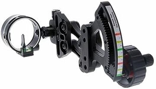 TRUGLO RANGE-ROVER Series Single-Pin Moving Bow Sight, Black, Left-Handed, .019" Pin, Toolless Micro-Adjustable Windage